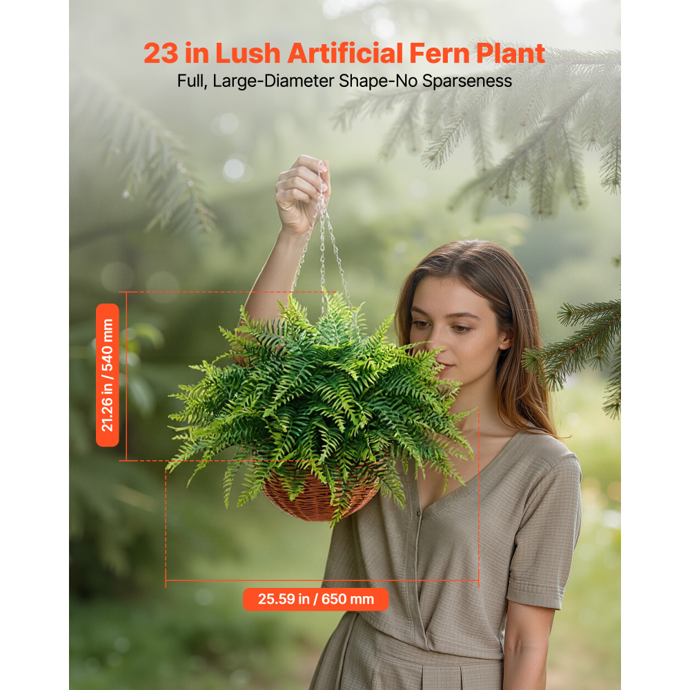 Artificial Ferns, 2 Pcs Fake H - Bonsai Garden Indoor ulasan dan harga