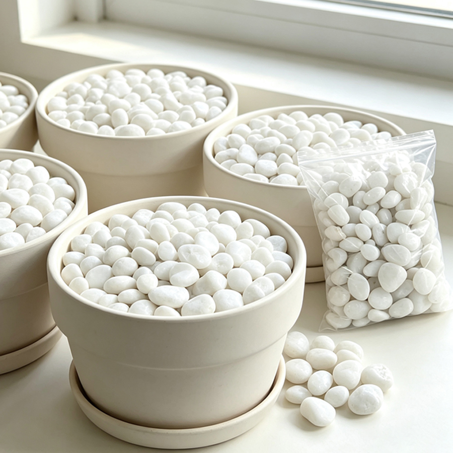 300/600g Polished White Pebble - Bonsai Rock Garden ulasan dan harga