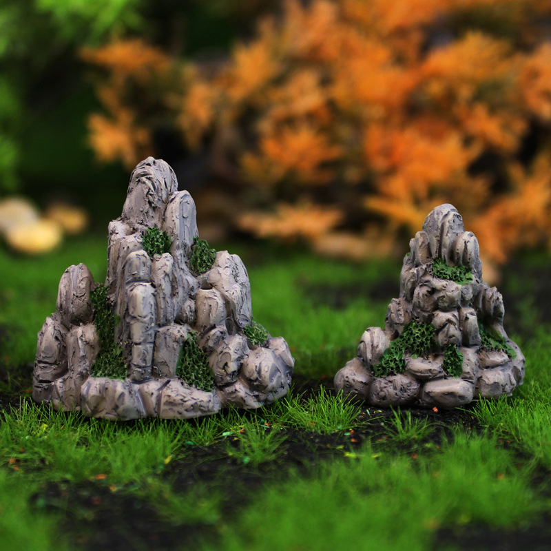 Mini Mountain Miniature Fake S - Bonsai Rock Garden ulasan dan harga