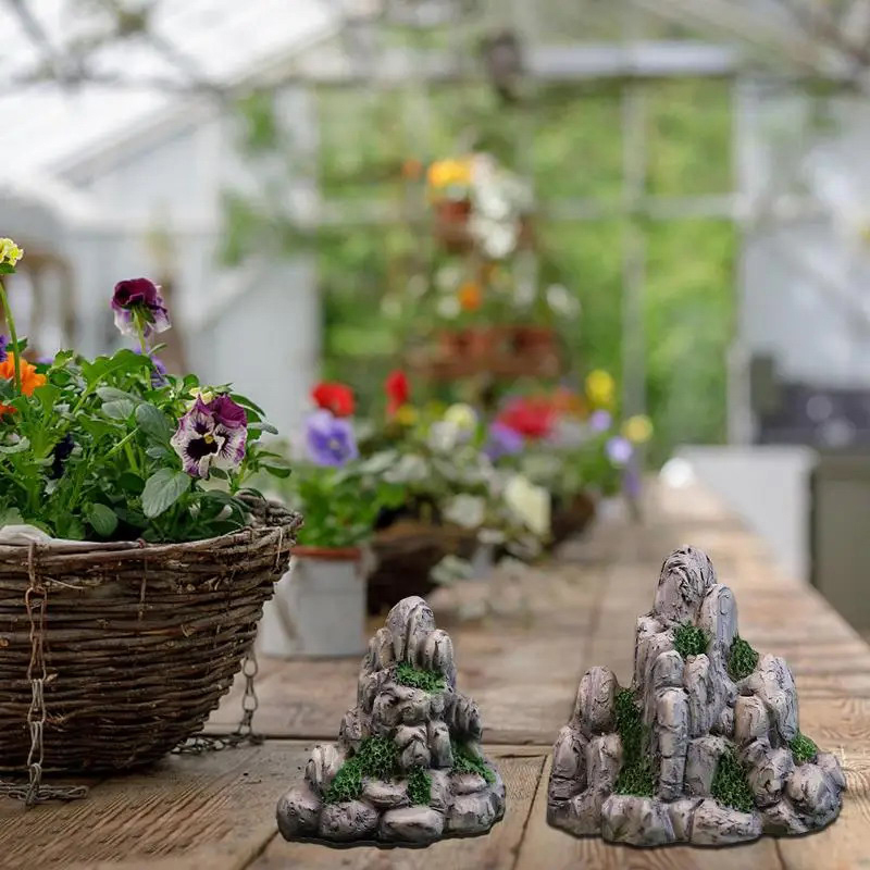 Mini Mountain Miniature Fake S - Bonsai Rock Garden ulasan dan harga