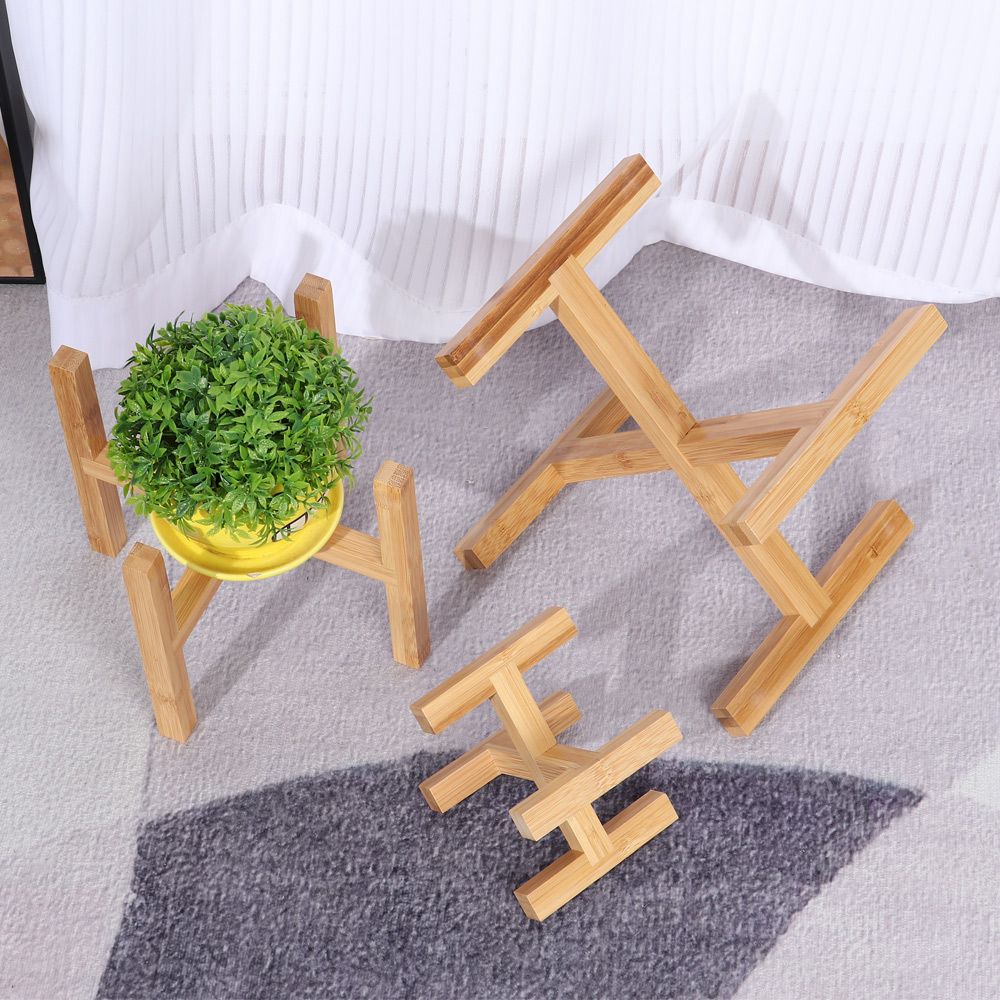 Wood Flowerpot Holder Floor-St - Bonsai Garden Indoor ulasan dan harga