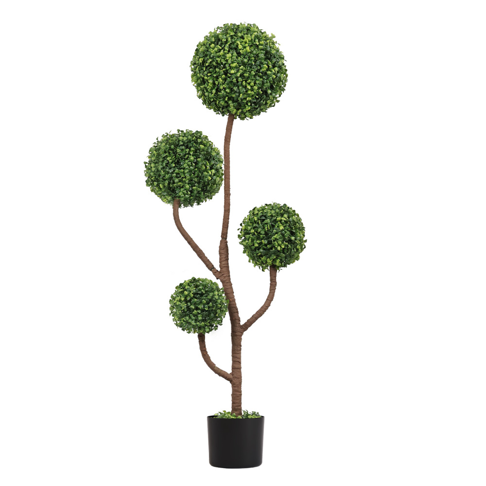 4FT Tall Artificial Boxwood To - Bonsai Garden Indoor ulasan dan harga