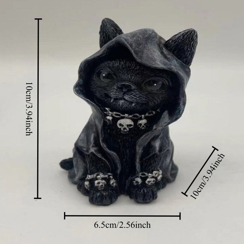 Halloween Magic Cat Resin Craf - Bonsai Garden Festival ulasan dan harga