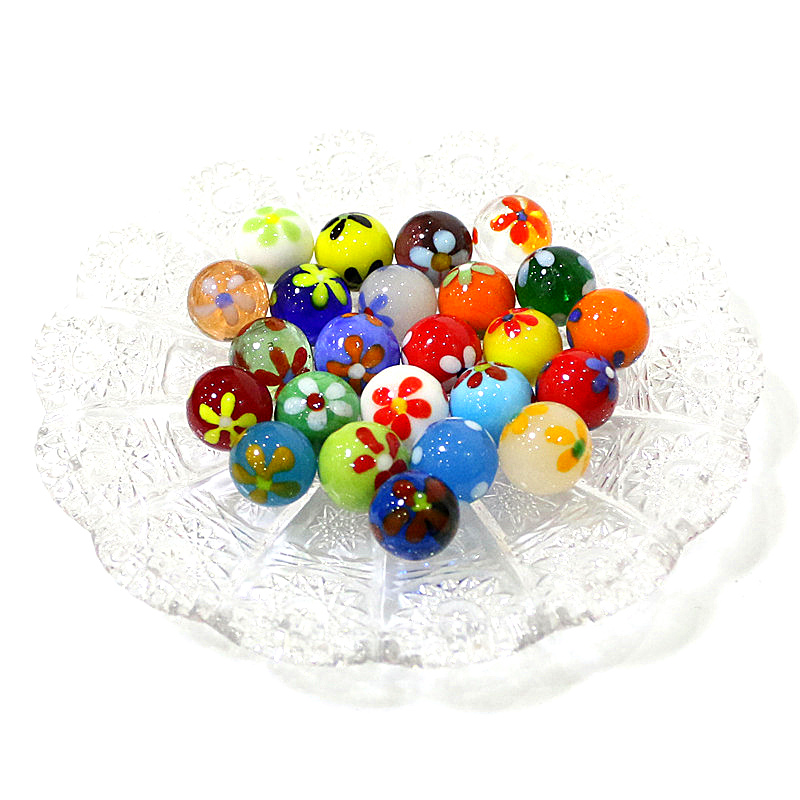 6pcs 16mm Colorful Rare Glass  - Bonsai Garden Indoor ulasan dan harga
