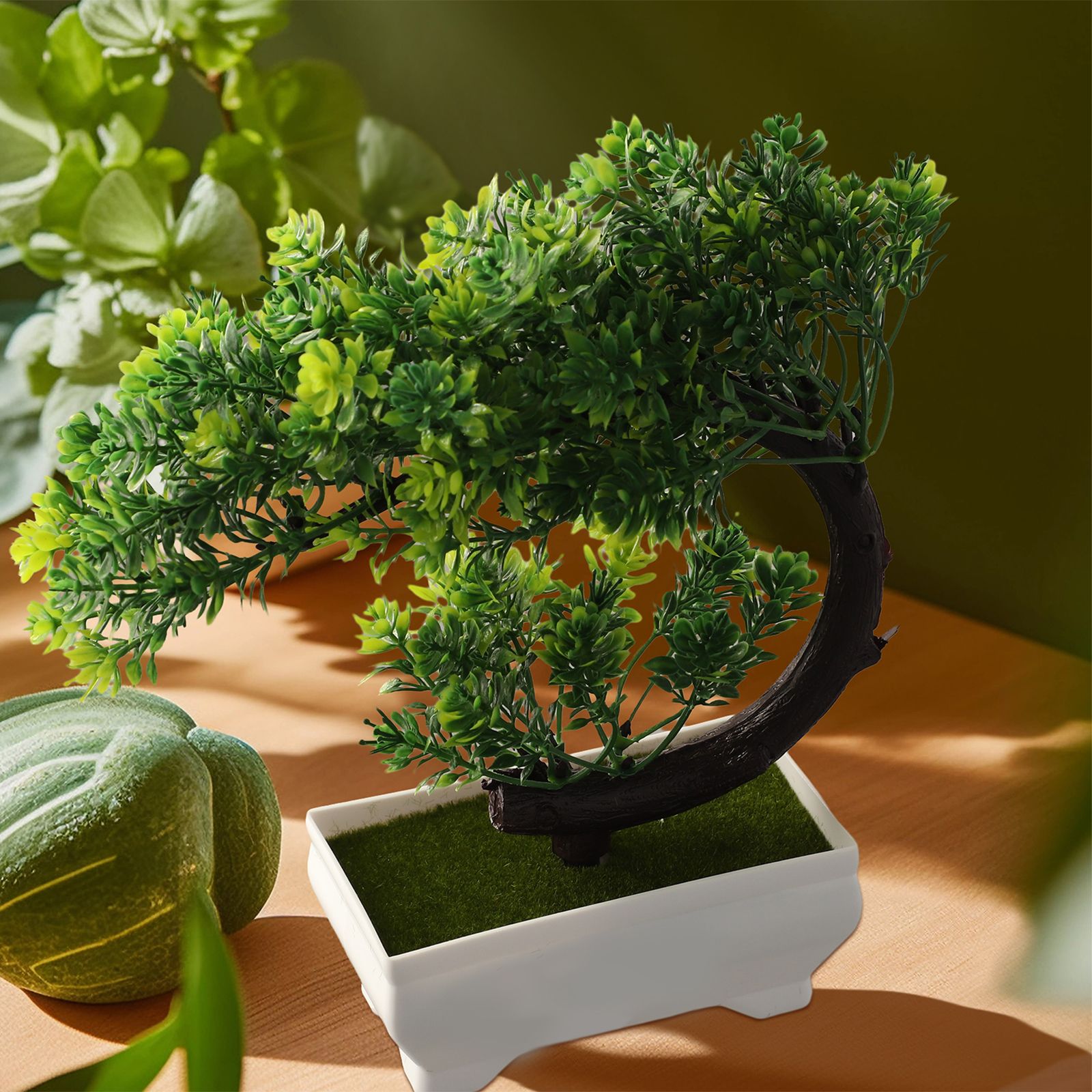 Plastic potted bonsai ornament - Bonsai Garden Indoor ulasan dan harga