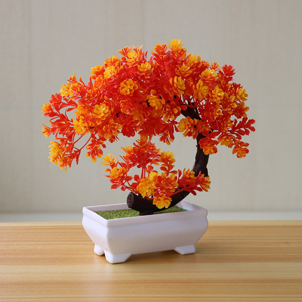 Plastic potted bonsai ornament - Bonsai Garden Indoor ulasan dan harga