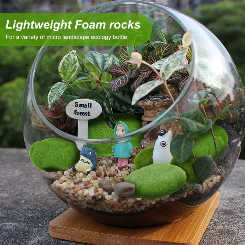 50/5PCS Artificial Foam Moss R - Bonsai Rock Garden ulasan dan harga