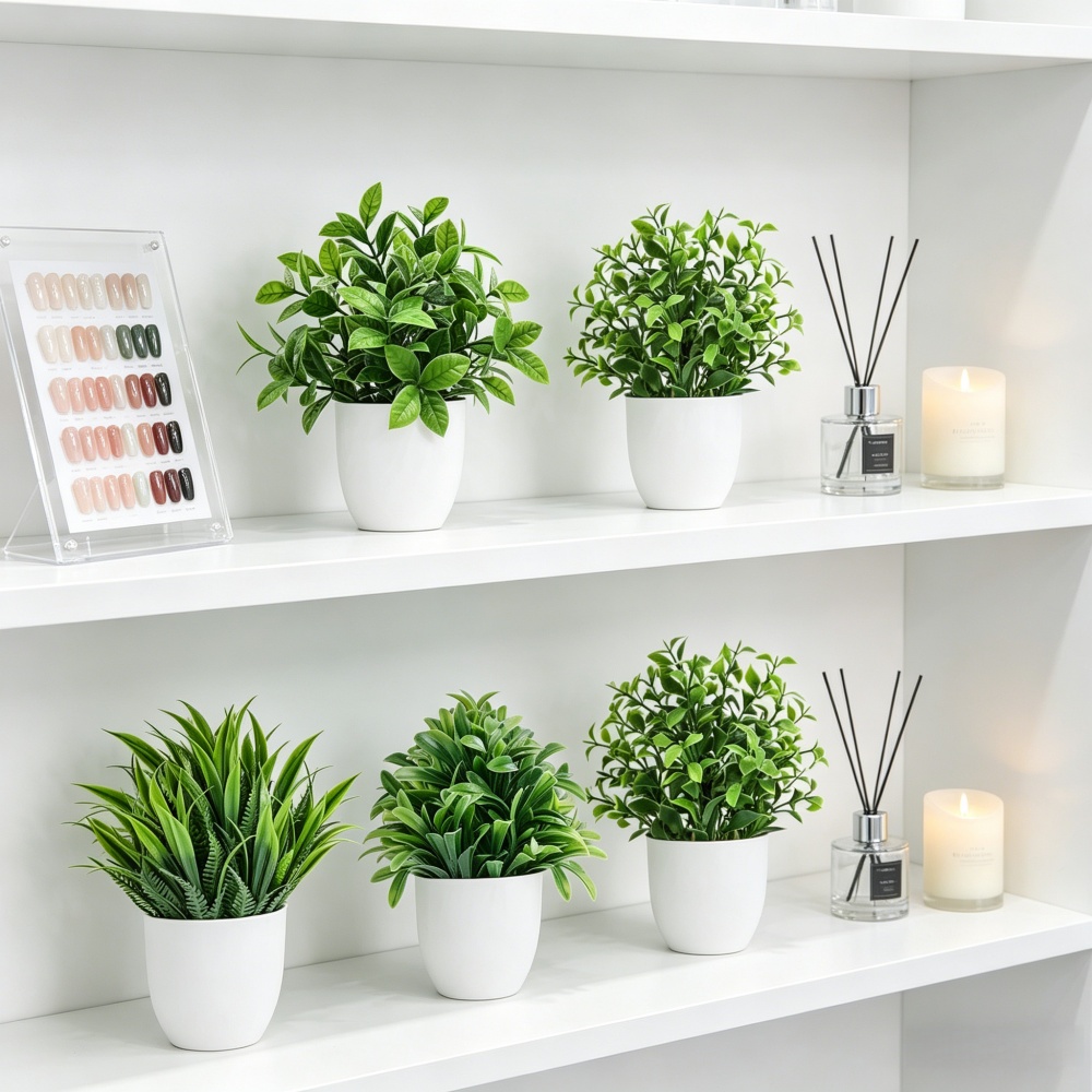 4pcs/set Mini Artificial Plant - Bonsai Garden Indoor ulasan dan harga