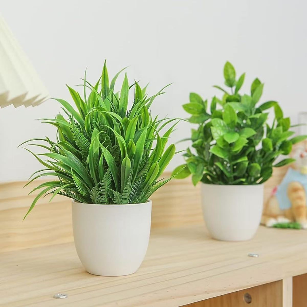 4pcs/set Mini Artificial Plant - Bonsai Garden Indoor ulasan dan harga
