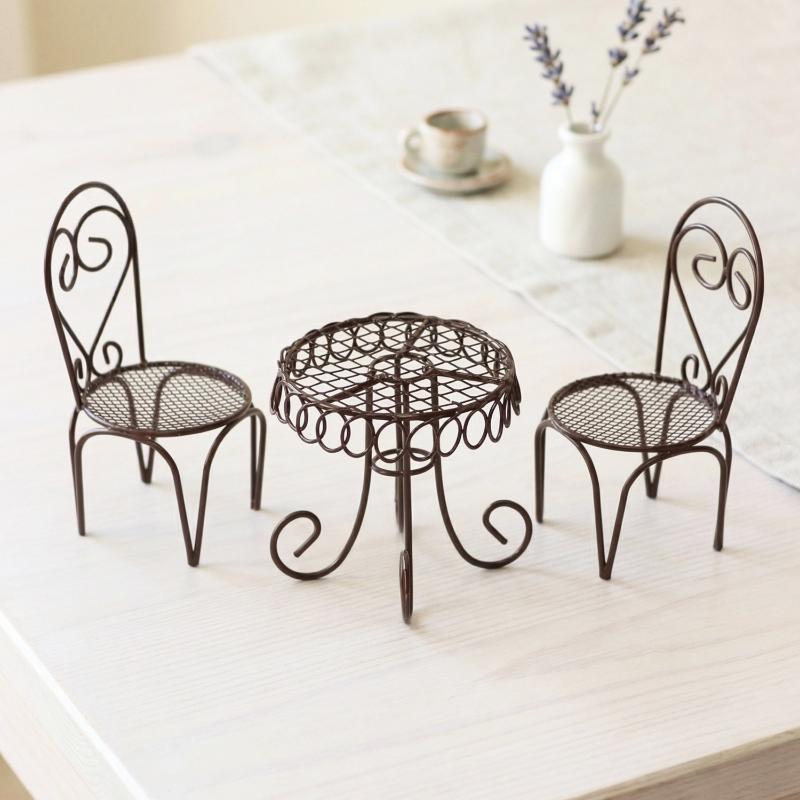 1/3Pcs Dollhouse Garden Displa - Bonsai Garden Bench ulasan dan harga