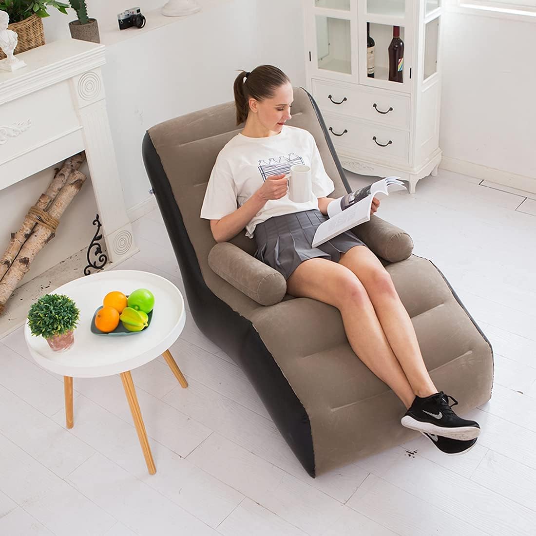 Folding Lazy Sofa,Inflatable L - Bonsai Garden Bench ulasan dan harga